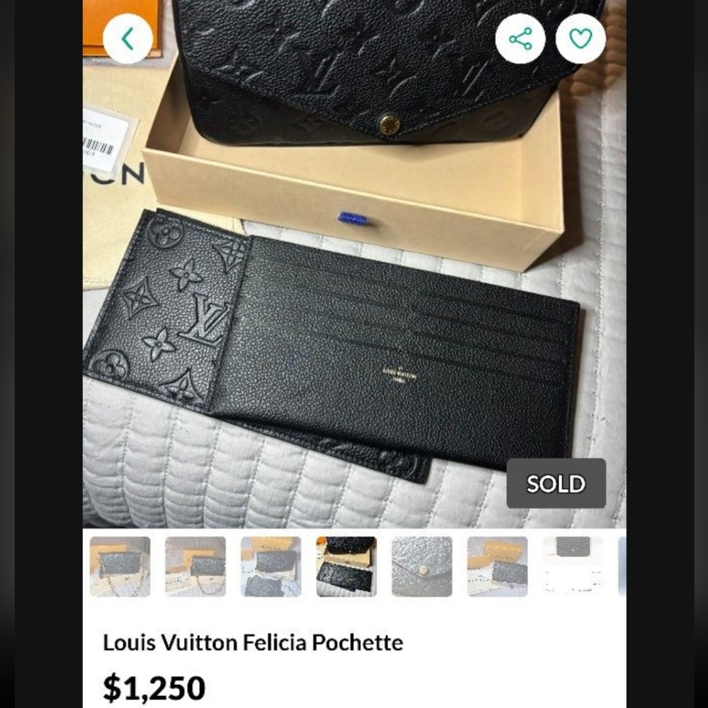 Louis Vuitton Black Pochette